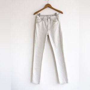 FRAME The True Straight Jeans Blanc‎ White Size 24